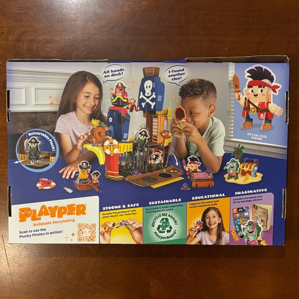 Playper BANANA-RAMA‎ PIRATE SHIP: PLUCKY PIRATES BUILDABLE PLAYSET